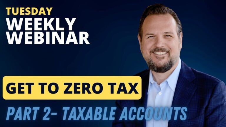 get strategic with your taxable accounts to achieve a zero tax retirement.